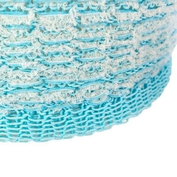 ACNE STUDIOS Blue Textured Cotton Weave Cardigan Blue XS NWT flaw - Picture 10 of 16